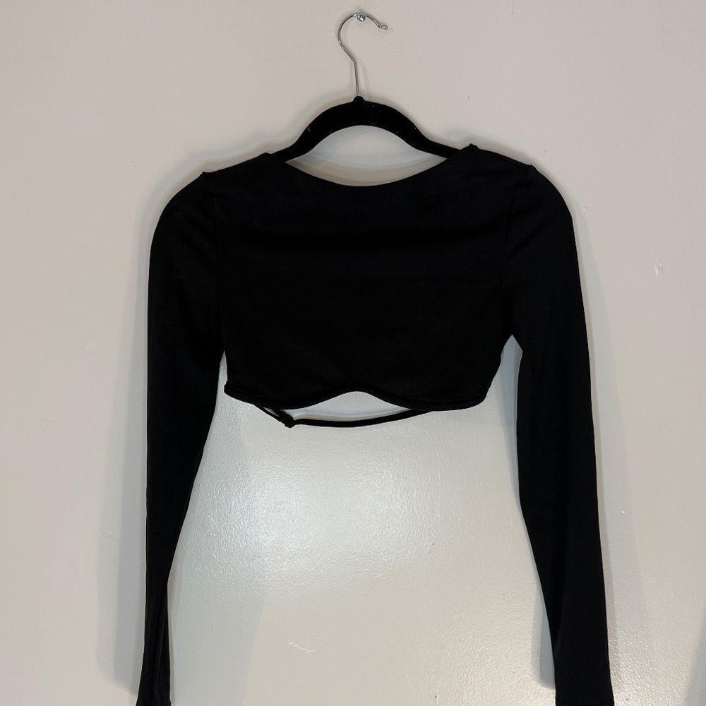Backless SHEIN Long Sleeve Top